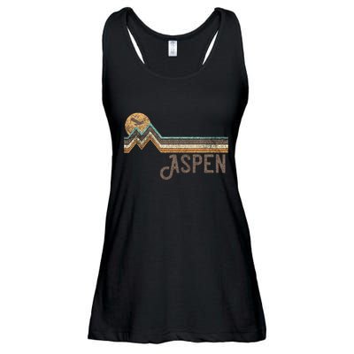Aspen Colorado 70s 80s Retro Style Vintage Distressed Ladies Essential Flowy Tank