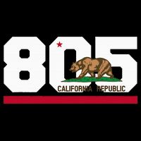 Area Code 805 Santa Barbara California USA-Made Doggie Bandana