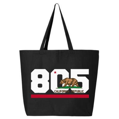 Area Code 805 Santa Barbara California 25L Jumbo Tote