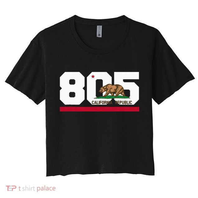 Area Code 805 Santa Barbara California Crop Top