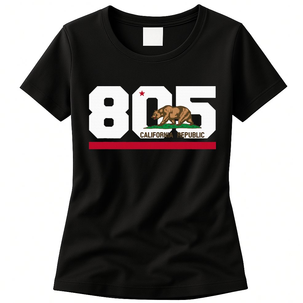 Area Code 805 Santa Barbara California Womens T-Shirt