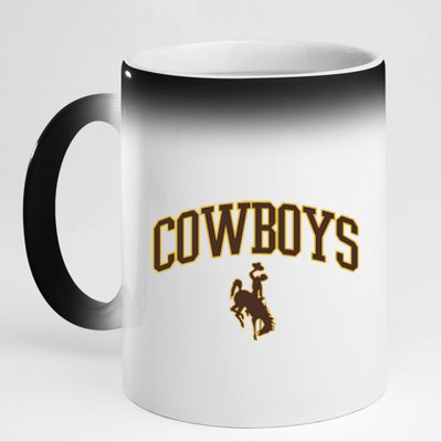 Apparel Cowboys Arch & Logo 11oz Black Color Changing Mug