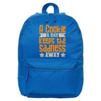 A Cookie A Day Keeps The Sadness Awar Chocolate Chips Dip Gift 16 in Basic Backpack