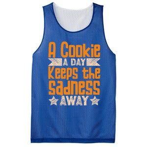 A Cookie A Day Keeps The Sadness Awar Chocolate Chips Dip Gift Mesh Reversible Basketball Jersey Tank