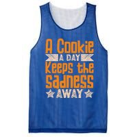 A Cookie A Day Keeps The Sadness Awar Chocolate Chips Dip Gift Mesh Reversible Basketball Jersey Tank