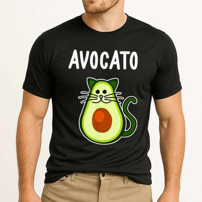 Avocato Cute Avocado Cat Cooling Performance Crew T-Shirt