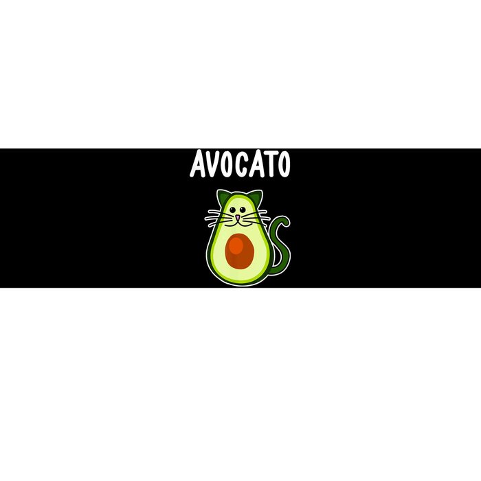 Avocato Cute Avocado Cat Bumper Sticker