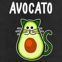 Avocato Cute Avocado Cat Adult Drive Performance Visor