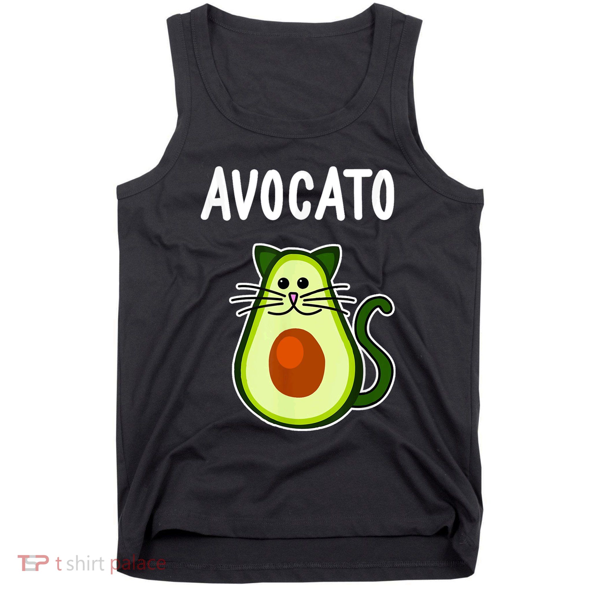 Avocato Cute Avocado Cat Tank Top