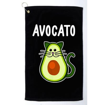 Avocato Cute Avocado Cat Golf Towel