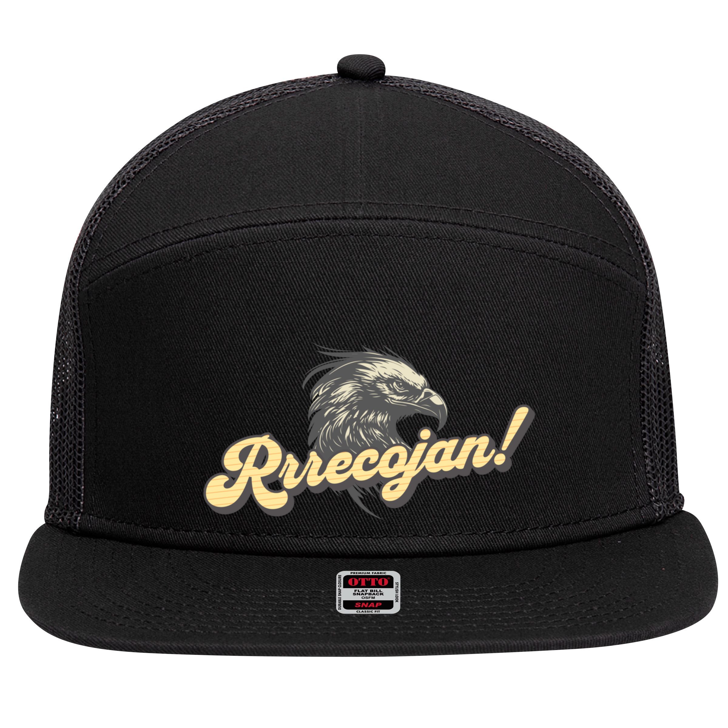 Aguilas Cibaenas Aguilucho Dominican Recojan 7 Panel Mesh Trucker Snapback Hat