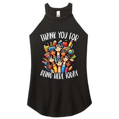 Attendance Clerk Attendance Secretary Attendance Matters Women's Perfect Tri Rocker Tank