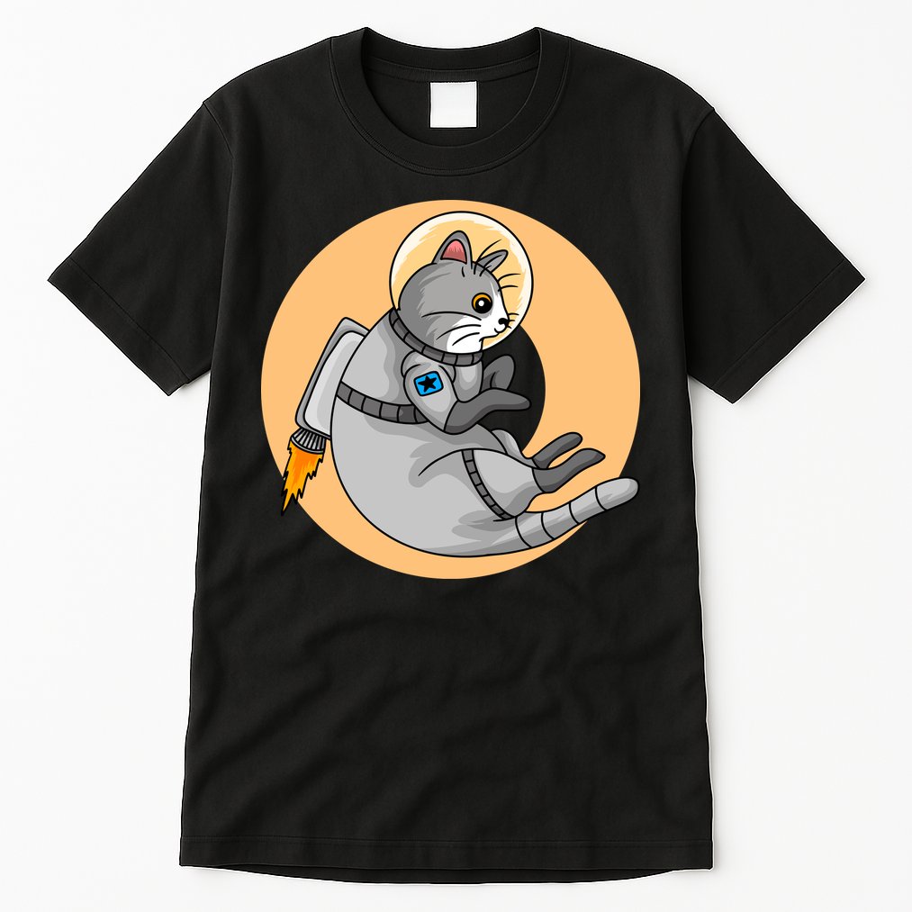 Astronaut Cat Tall T-Shirt