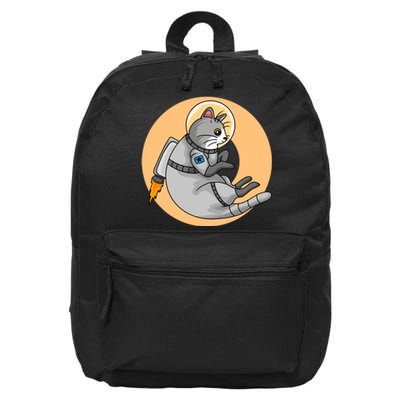 Astronaut Cat 16 in Basic Backpack