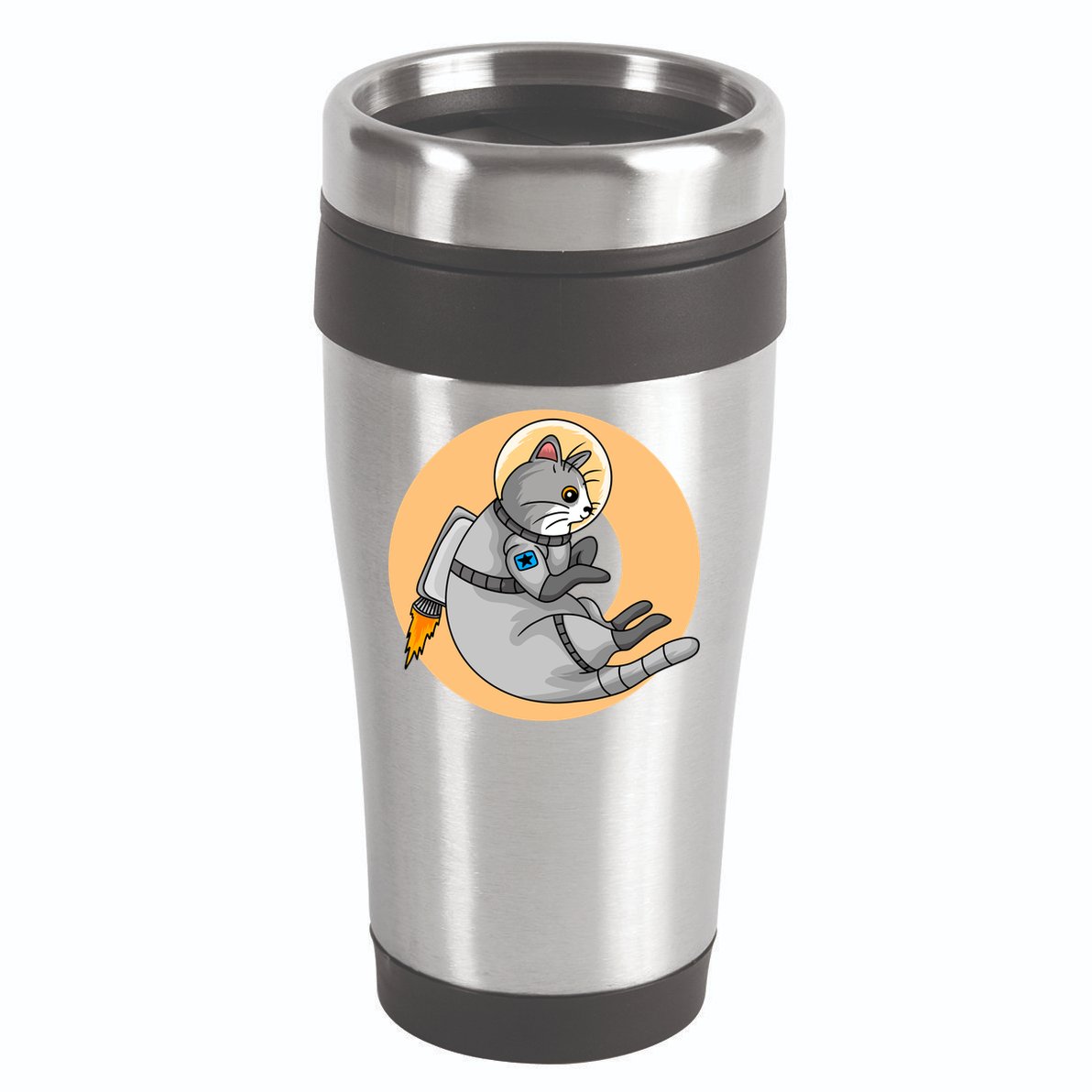Astronaut Cat 16oz Travel Tumbler