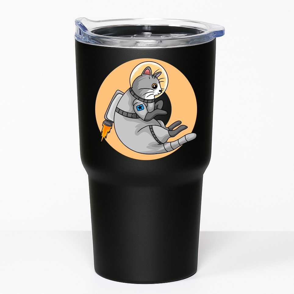 Astronaut Cat Tumbler
