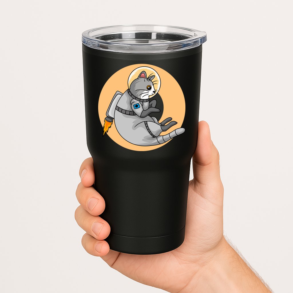 Astronaut Cat Tumbler