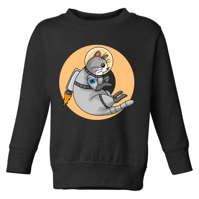 Astronaut Cat Toddler Sweatshirt