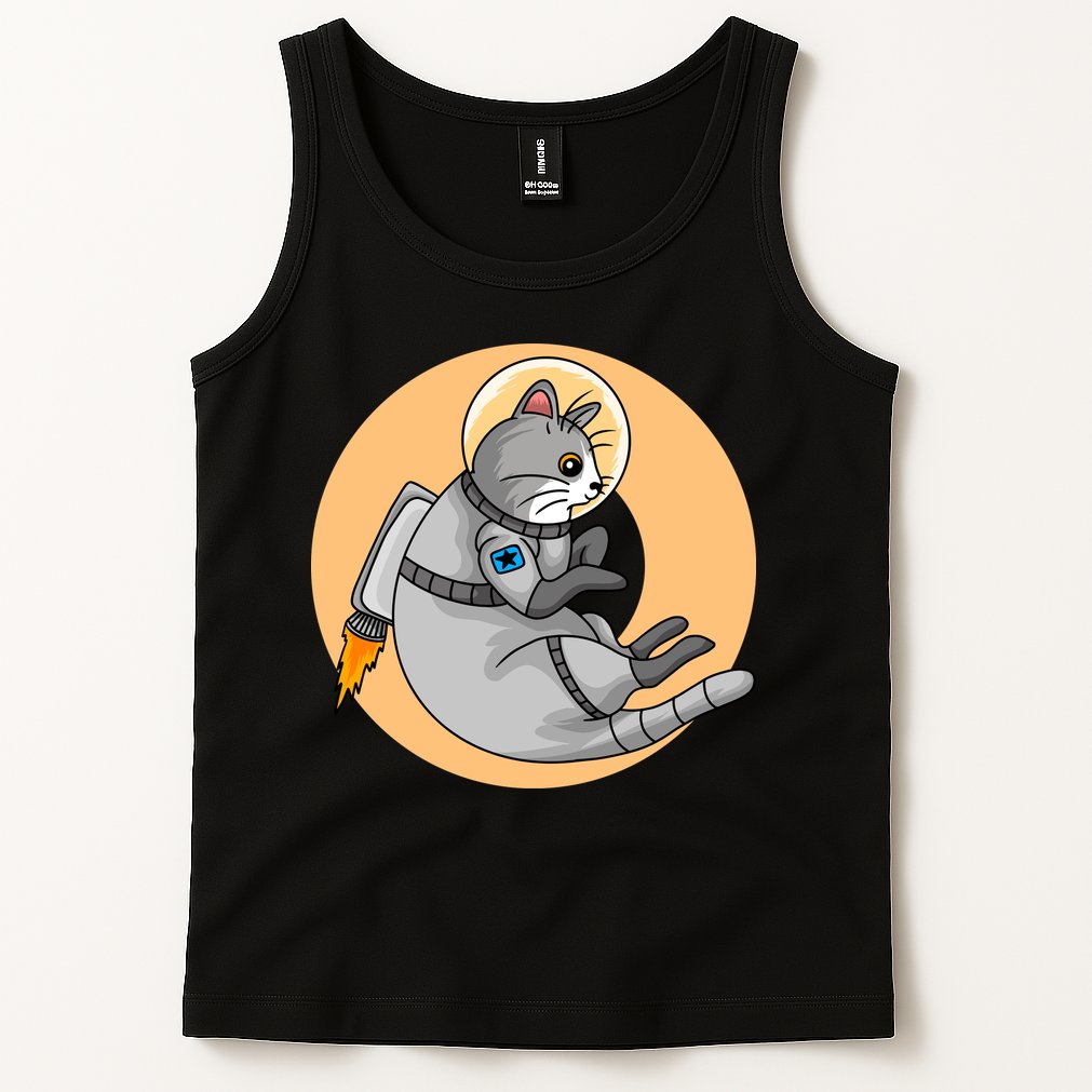 Astronaut Cat Tank Top