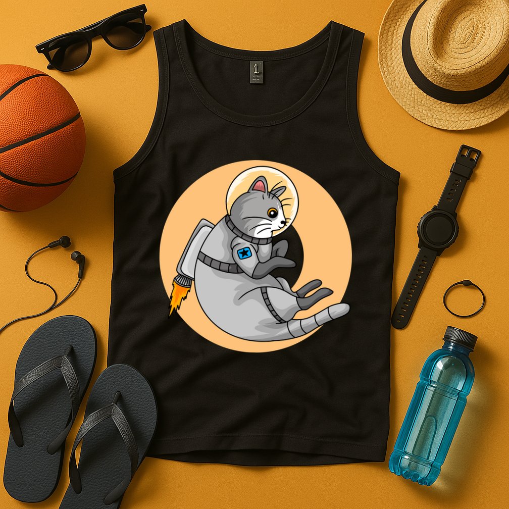Astronaut Cat Tank Top