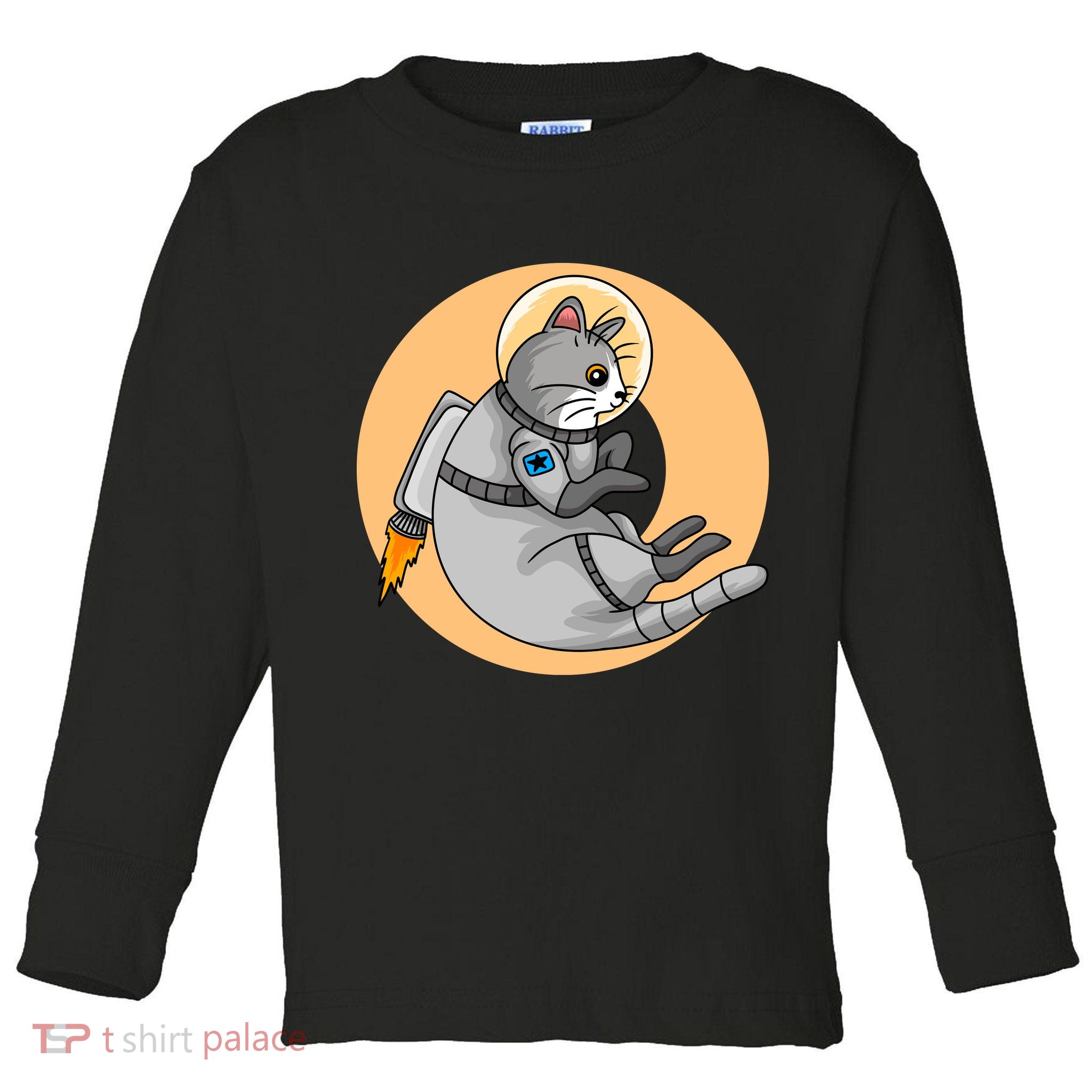 Astronaut Cat Toddler Long Sleeve Shirt