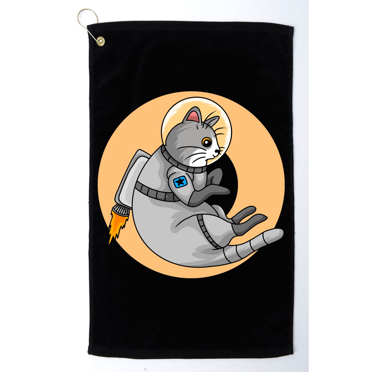 Astronaut Cat Golf Towel