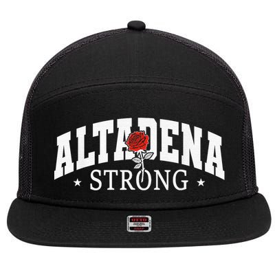 Altadena California Altadena Strong 7 Panel Mesh Trucker Snapback Hat