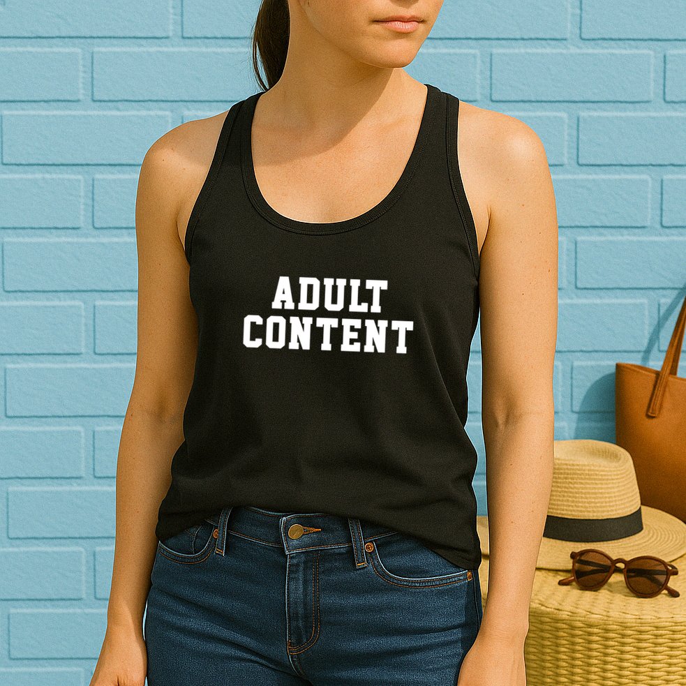 ADULT CONTENT Womens Tank Top