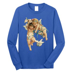 Angelic Cherubs And Doves Cute Gift Long Sleeve Shirt