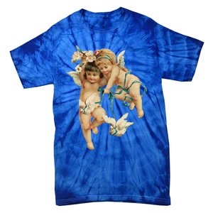 Angelic Cherubs And Doves Cute Gift Tie-Dye T-Shirt