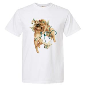 Angelic Cherubs And Doves Cute Gift Garment-Dyed Heavyweight T-Shirt