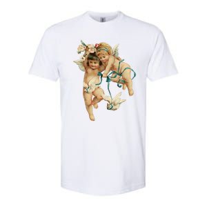 Angelic Cherubs And Doves Cute Gift Softstyle CVC T-Shirt