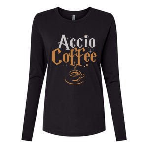 Accio Coffee Womens Cotton Relaxed Long Sleeve T-Shirt