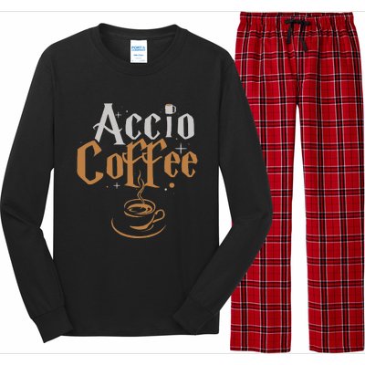 Accio Coffee Long Sleeve Pajama Set