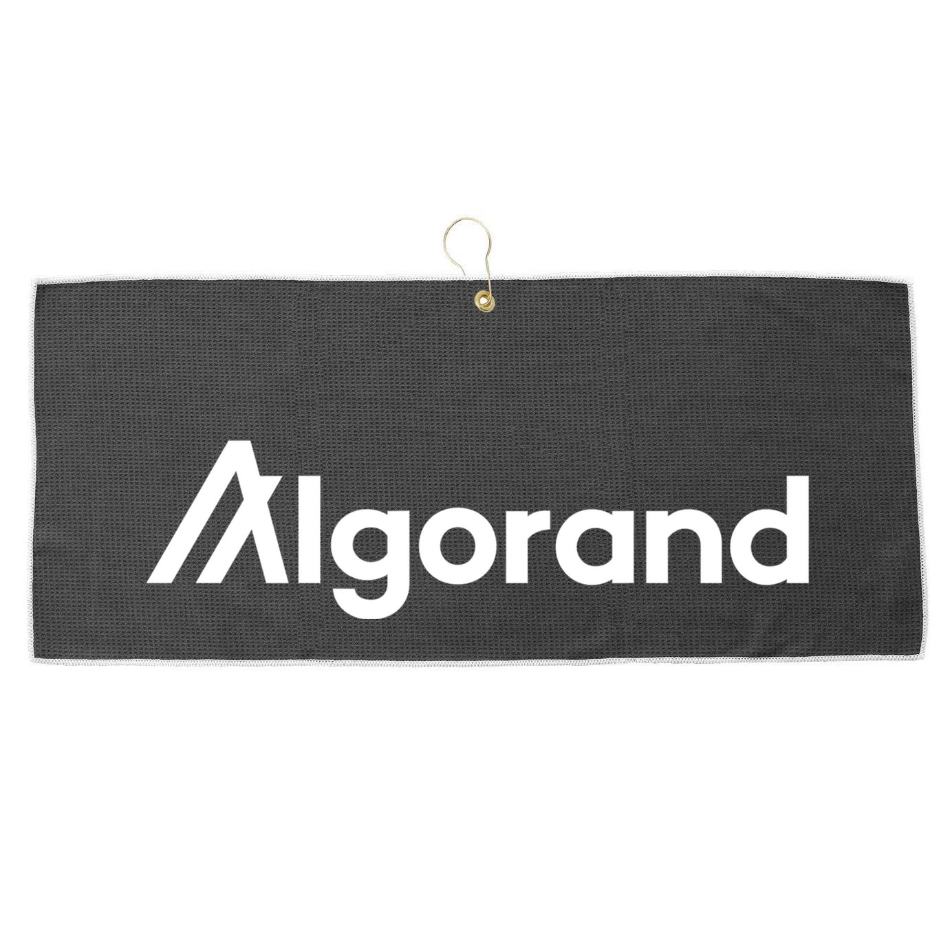 Algorand Cryptocurrency Large Microfiber Waffle Golf Towel