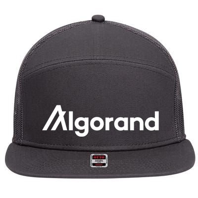 Algorand Cryptocurrency 7 Panel Mesh Trucker Snapback Hat