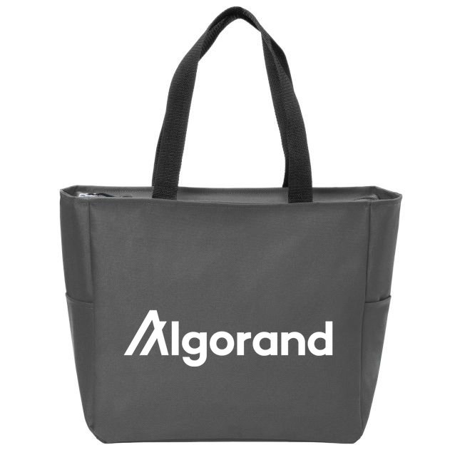 Algorand Cryptocurrency Zip Tote Bag