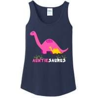 Auntiesaurus Cute Auntie Saurus Dinosaur Aunt Matching Ladies Essential Tank