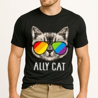 Ally Cat Ally Cat LGBTQ+ LGBT Flag LGBT Ally Cat Performance Shirt