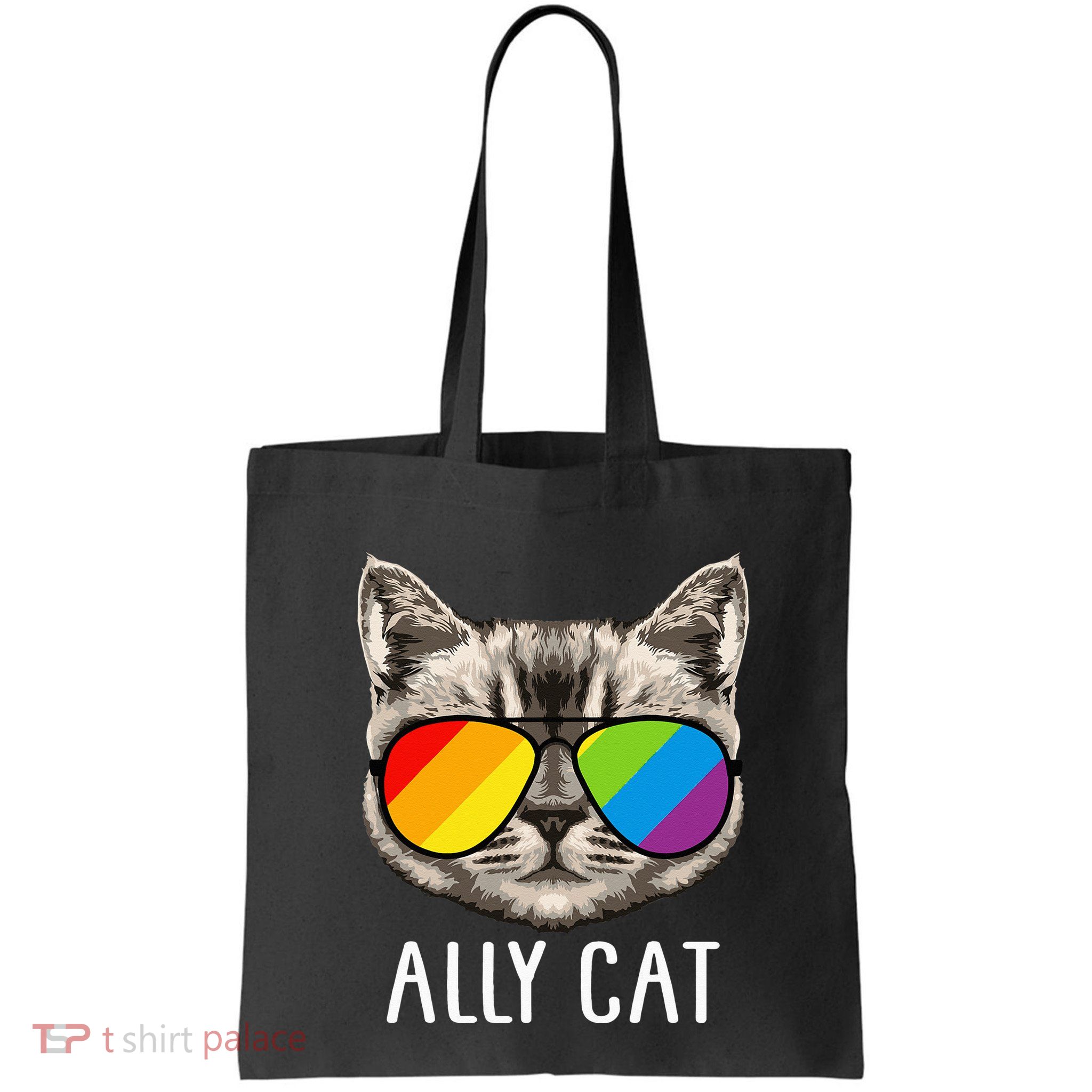 Ally Cat Ally Cat LGBTQ+ LGBT Flag LGBT Ally Cat Bag