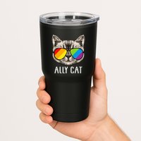 Ally Cat Ally Cat LGBTQ+ LGBT Flag LGBT Ally Cat Tumbler