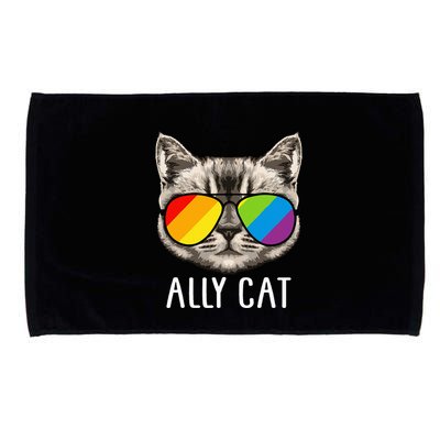 Ally Cat Ally Cat LGBTQ+ LGBT Flag LGBT Ally Cat Microfiber Hand Towel
