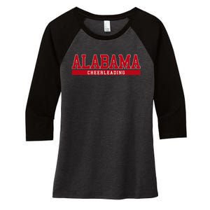 Alabama Cheerleading Women's Tri-Blend 3/4-Sleeve Raglan Shirt