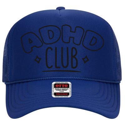 ADHD CLUB High Crown Mesh Back Trucker Hat