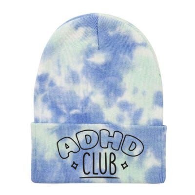 ADHD CLUB Tie Dye 12in Knit Beanie