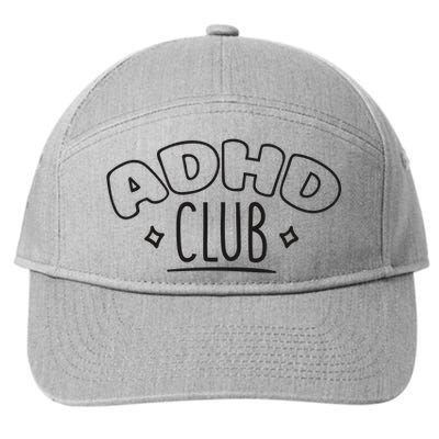 ADHD CLUB 7-Panel Snapback Hat