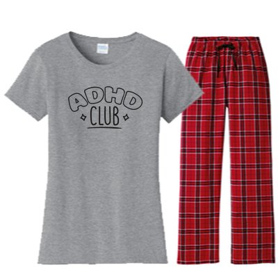 ADHD CLUB Women's Flannel Pajama Set