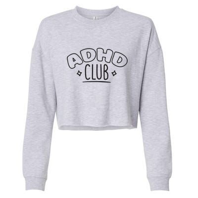ADHD CLUB Cropped Pullover Crew
