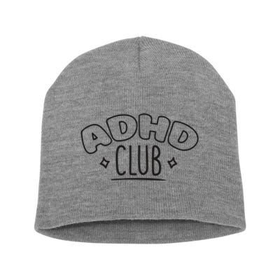 ADHD CLUB Short Acrylic Beanie