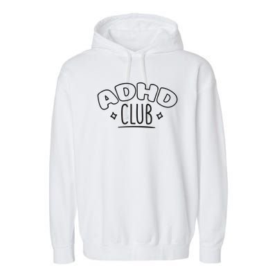 ADHD CLUB Garment-Dyed Fleece Hoodie